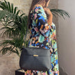Borsa Fendi a Tracolla in Tela Rivestita Zucchino Nero