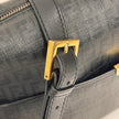 Borsa Fendi a Tracolla in Tela Rivestita Zucchino Nero