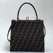 Borsa Fendi a mano con tracolla in tela Zucca