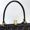 Borsa Fendi a mano con tracolla in tela Zucca