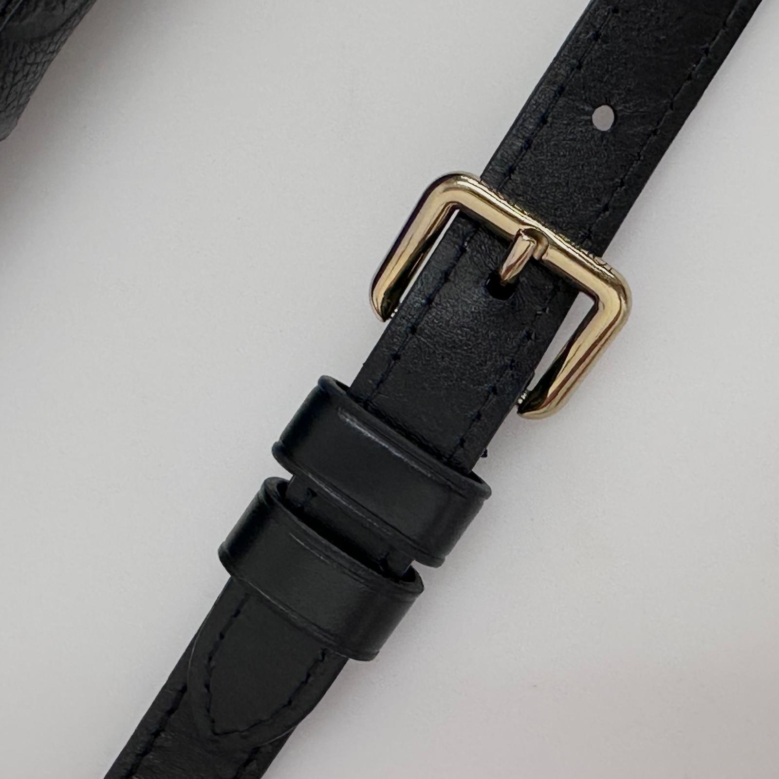 Borsa Louis Vuitton V Tote BB in pelle Monogram Empreinte nera