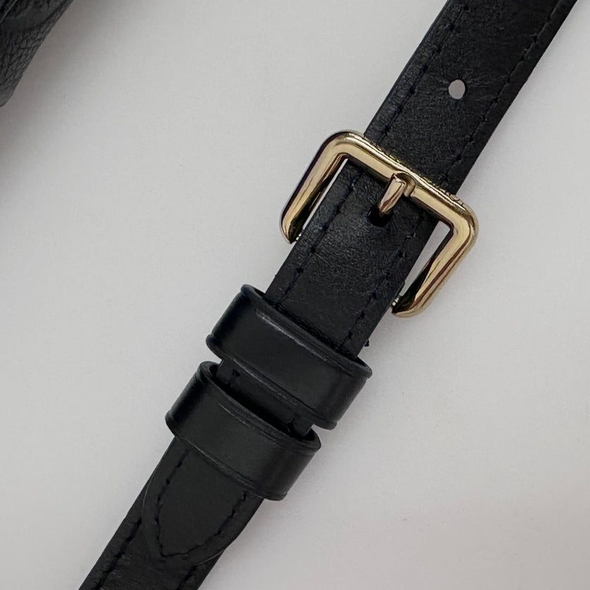 Borsa Louis Vuitton V Tote BB in pelle Monogram Empreinte nera