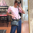 Borsa Louis Vuitton V Tote BB in pelle Monogram Empreinte nera