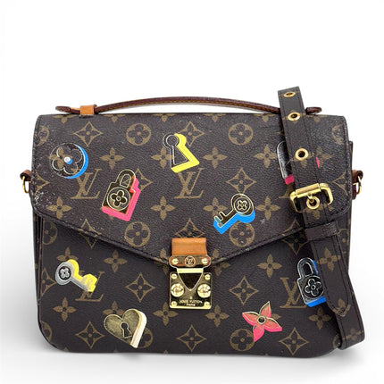 Borsa Louis Vuitton a tracolla Pochette Métis Monogram Stickers