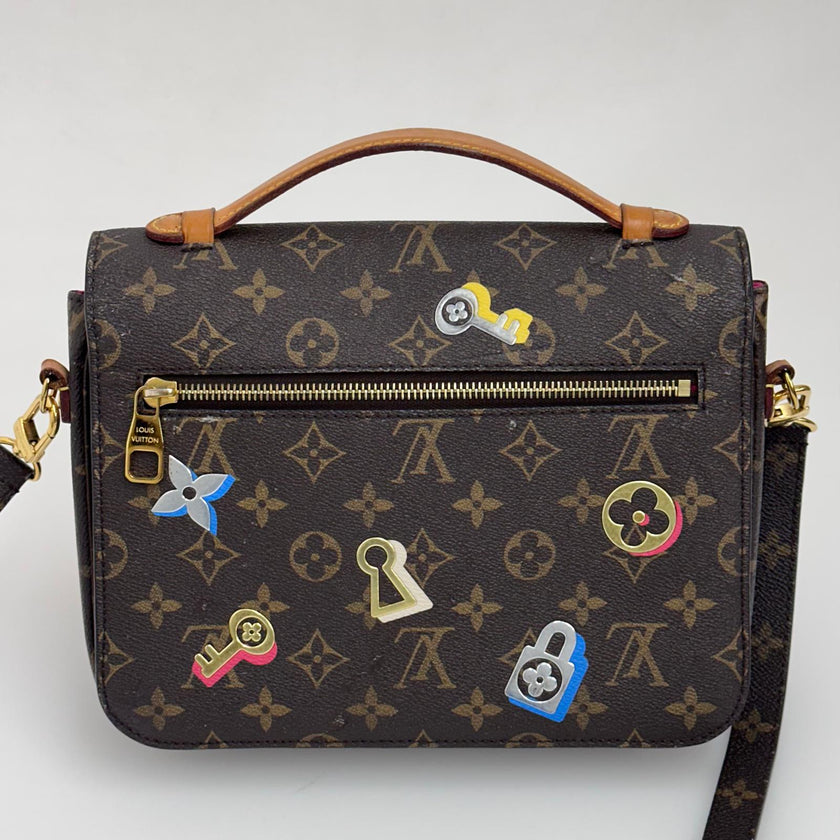 Borsa Louis Vuitton a tracolla Pochette Métis Monogram Stickers