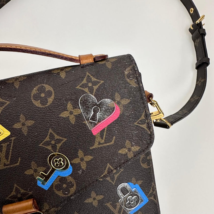 Borsa Louis Vuitton a tracolla Pochette Métis Monogram Stickers