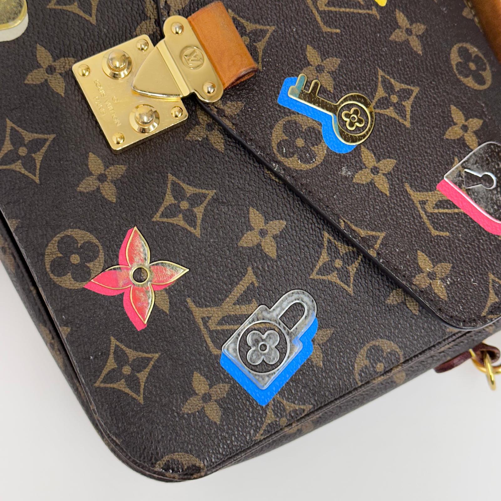 Borsa Louis Vuitton a tracolla Pochette Métis Monogram Stickers