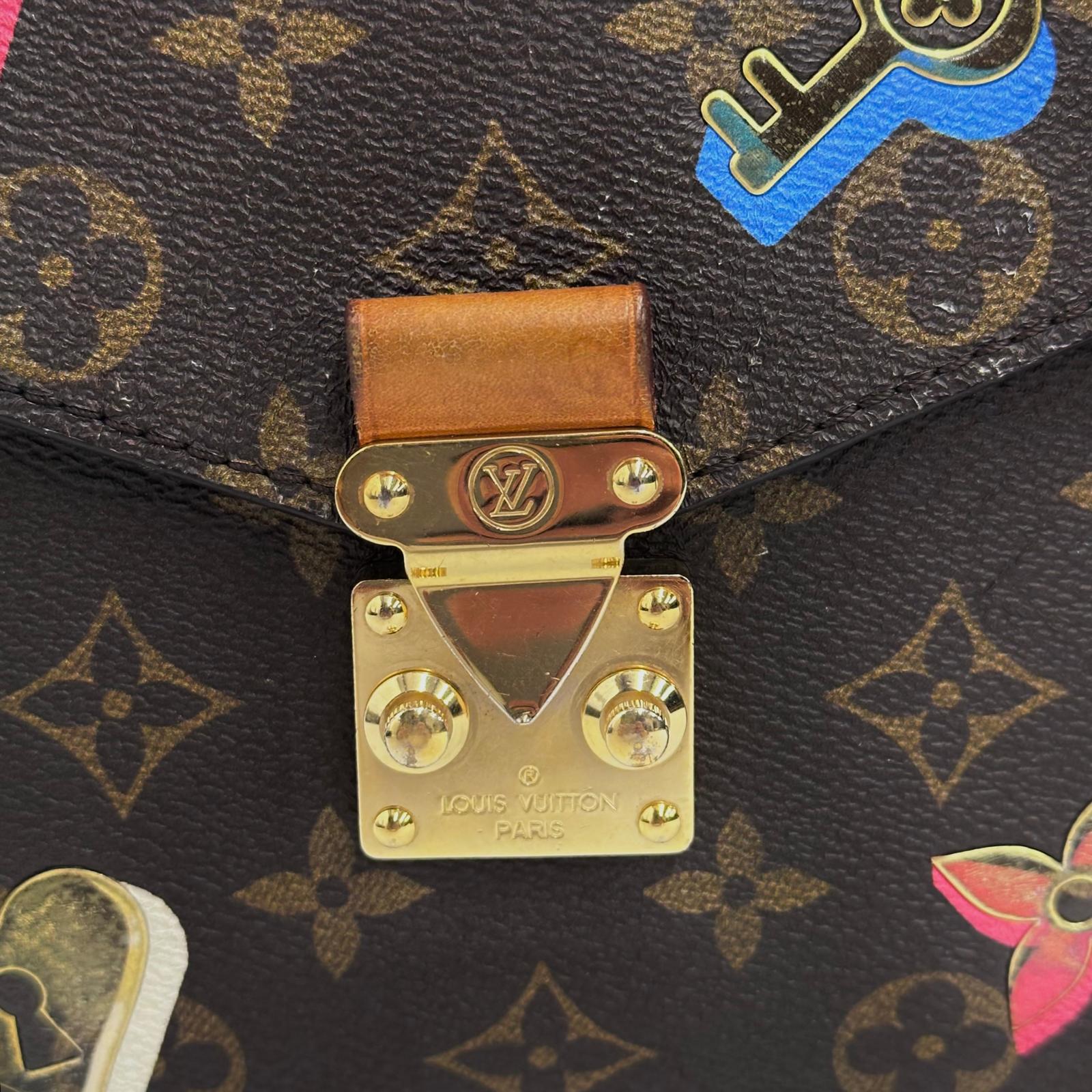 Borsa Louis Vuitton a tracolla Pochette Métis Monogram Stickers
