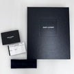 Borsa Pochette Saint Laurent Cassandre Wristlet in Pelle Matelassé Bordeaux