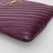 Borsa Pochette Saint Laurent Cassandre Wristlet in Pelle Matelassé Bordeaux