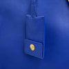 Borsa Saint Laurent Chyc Cabas in Pelle Blu Elettrico