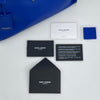 Borsa Saint Laurent Chyc Cabas in Pelle Blu Elettrico