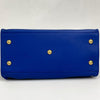 Borsa Saint Laurent Chyc Cabas in Pelle Blu Elettrico