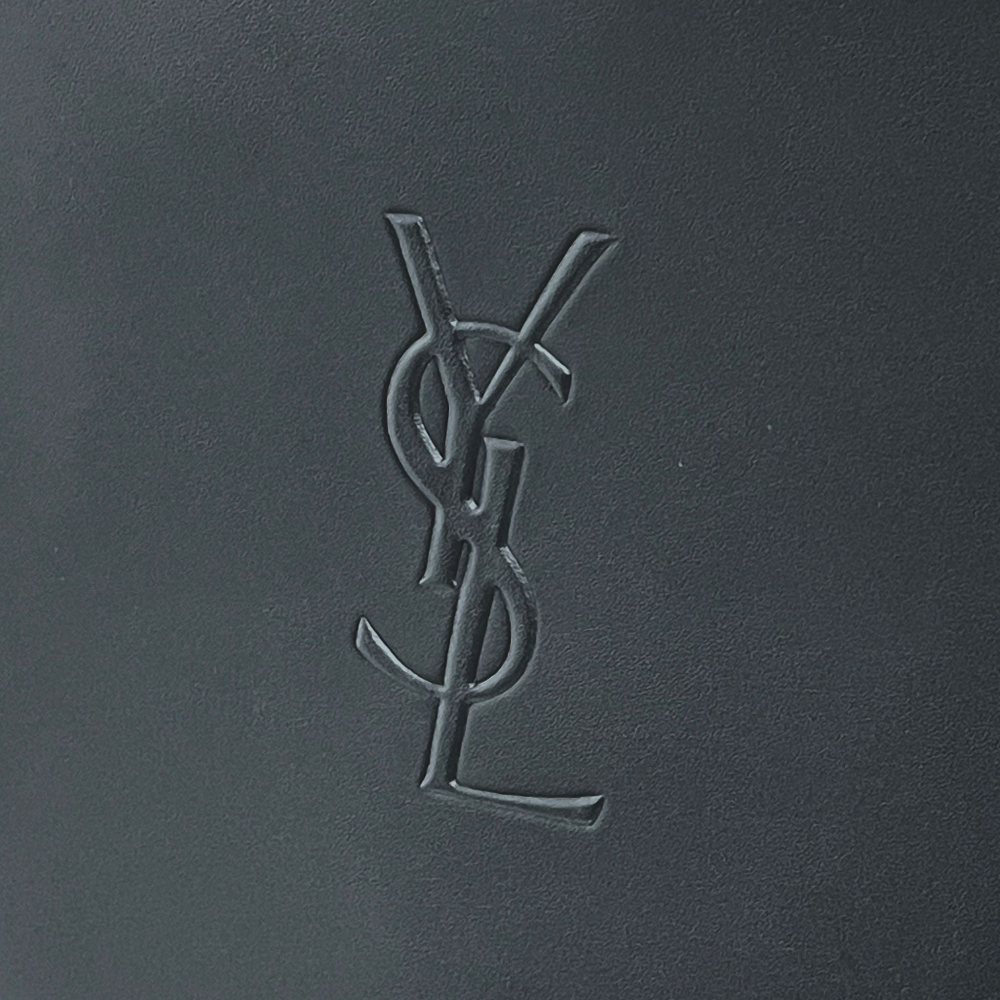 Borsa Saint Laurent Ring Tote in Pelle Nera