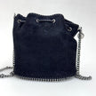 Borsa Stella McCartney Falabella Bucket Mini Shaggy Deer nera