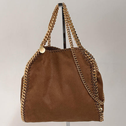 Borsa Stella McCartney Falabella Cuoio e Oro