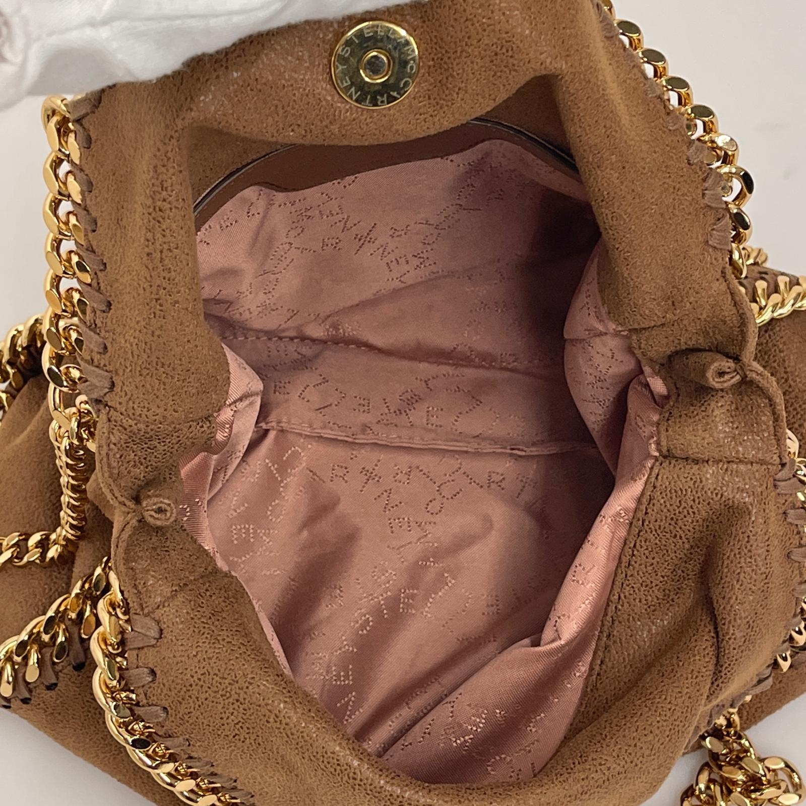 Borsa Stella McCartney Falabella Cuoio e Oro