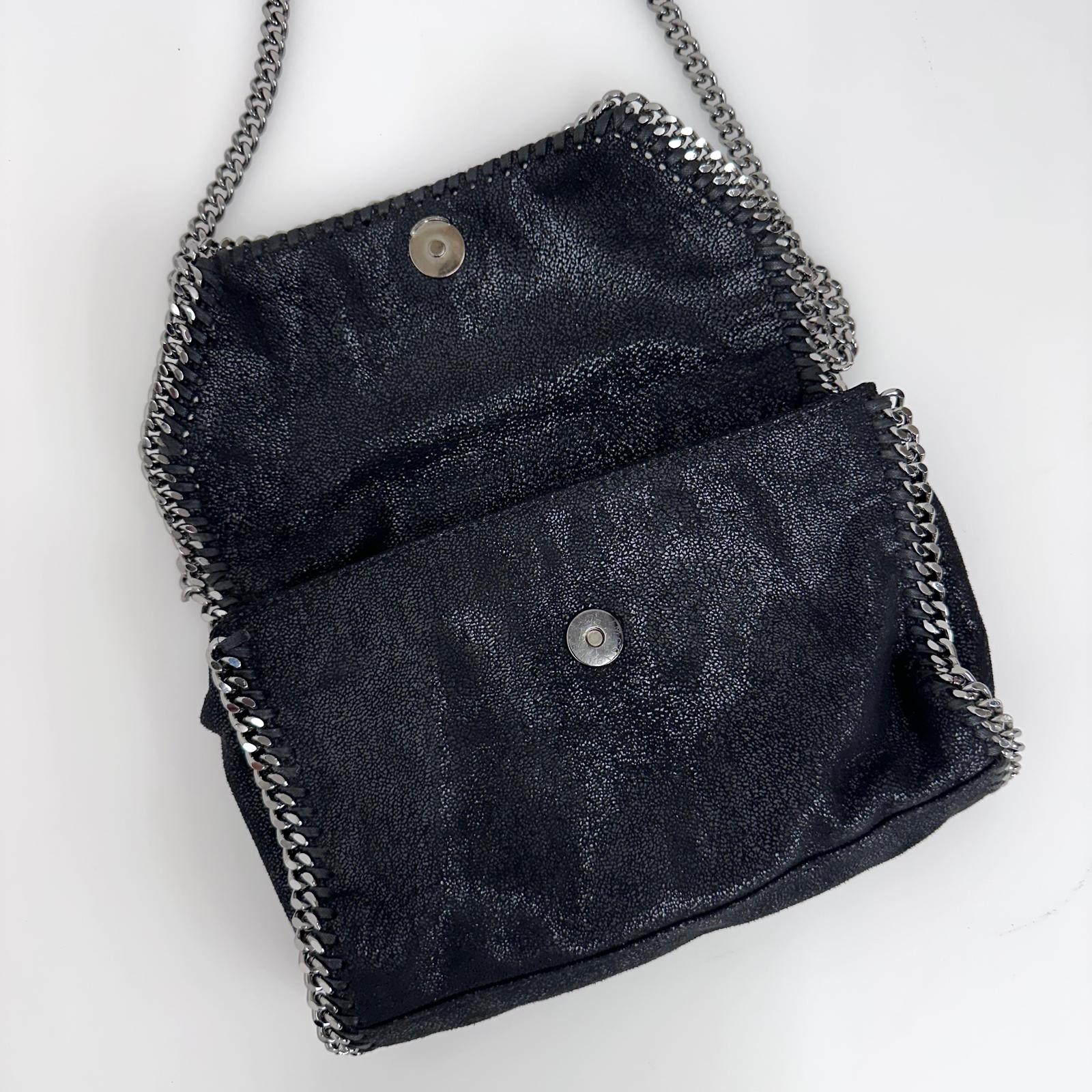 Borsa Stella McCartney Falabella Pochette con catena Nera