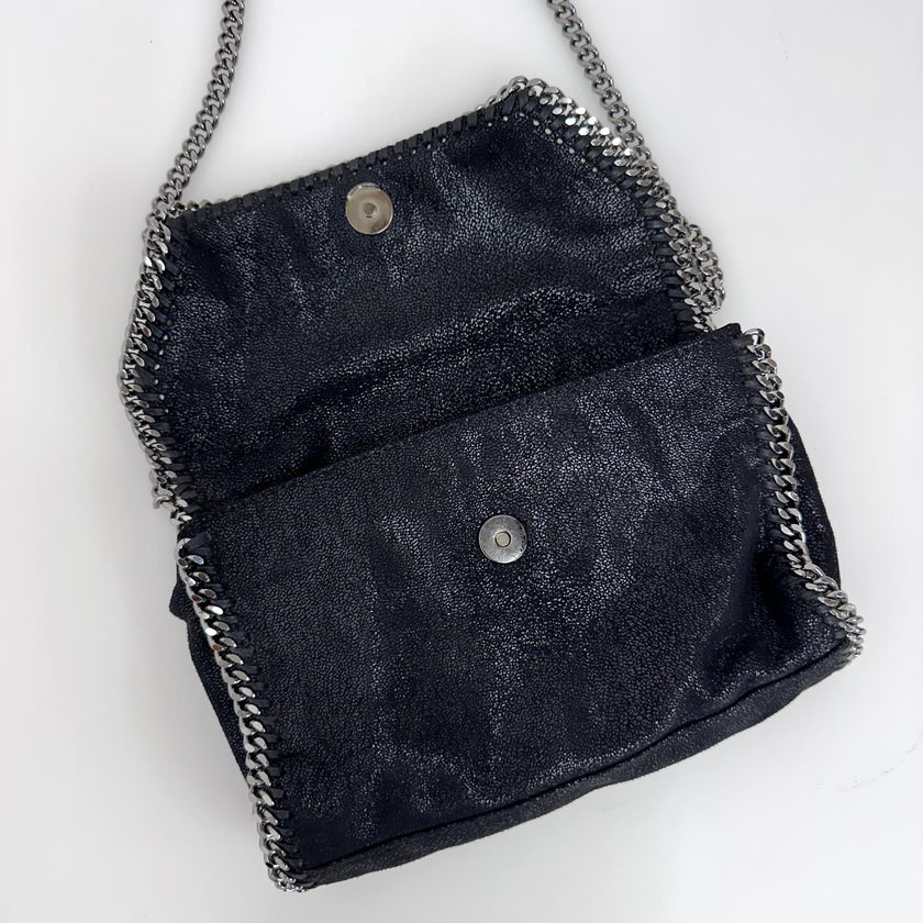 Borsa Stella McCartney Falabella Pochette con catena Nera