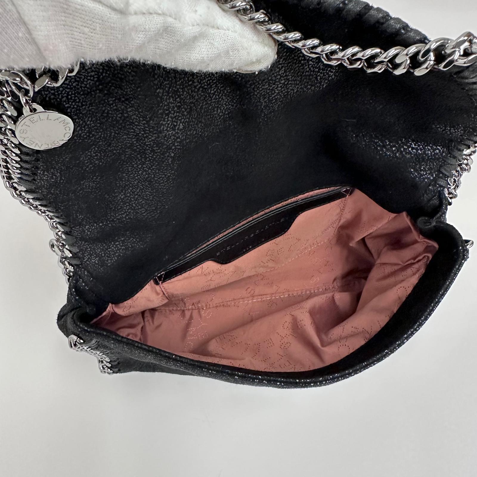 Borsa Stella McCartney Falabella Pochette con catena Nera