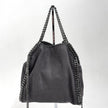 Borsa Stella McCartney a spalla Falabella Mini in eco suede grigia
