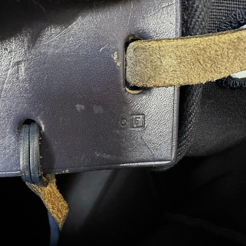 Borsa Hermès Herbag Zip MM in Tela Blu Navy e Pelle – Completa di Dustbag