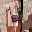 Borsa a Tracolla C de Cartier in pelle bordeaux box anni ’90