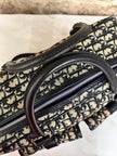 Borsa da viaggio Dior Oblique con doppia tasca e tracolla regolabile – fine anni ’90