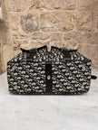 Borsa da viaggio Dior Oblique con doppia tasca e tracolla regolabile – fine anni ’90
