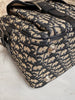 Borsa da viaggio Dior Oblique con doppia tasca e tracolla regolabile – fine anni ’90
