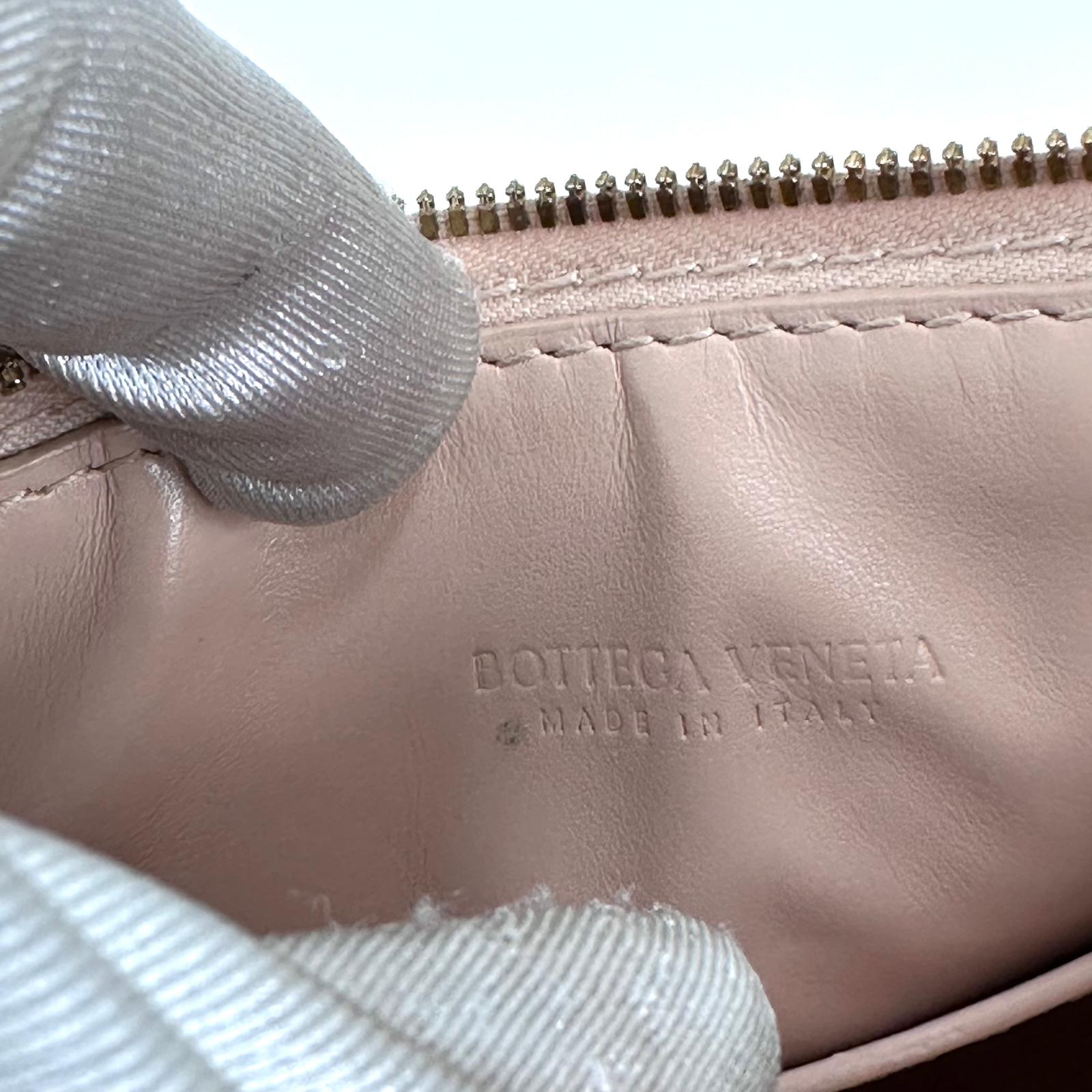 Bottega Veneta Borsa Mini Sunrise Intrecciato Rosa Cipria