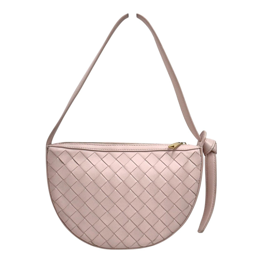 Bottega Veneta Borsa Mini Sunrise Intrecciato Rosa Cipria