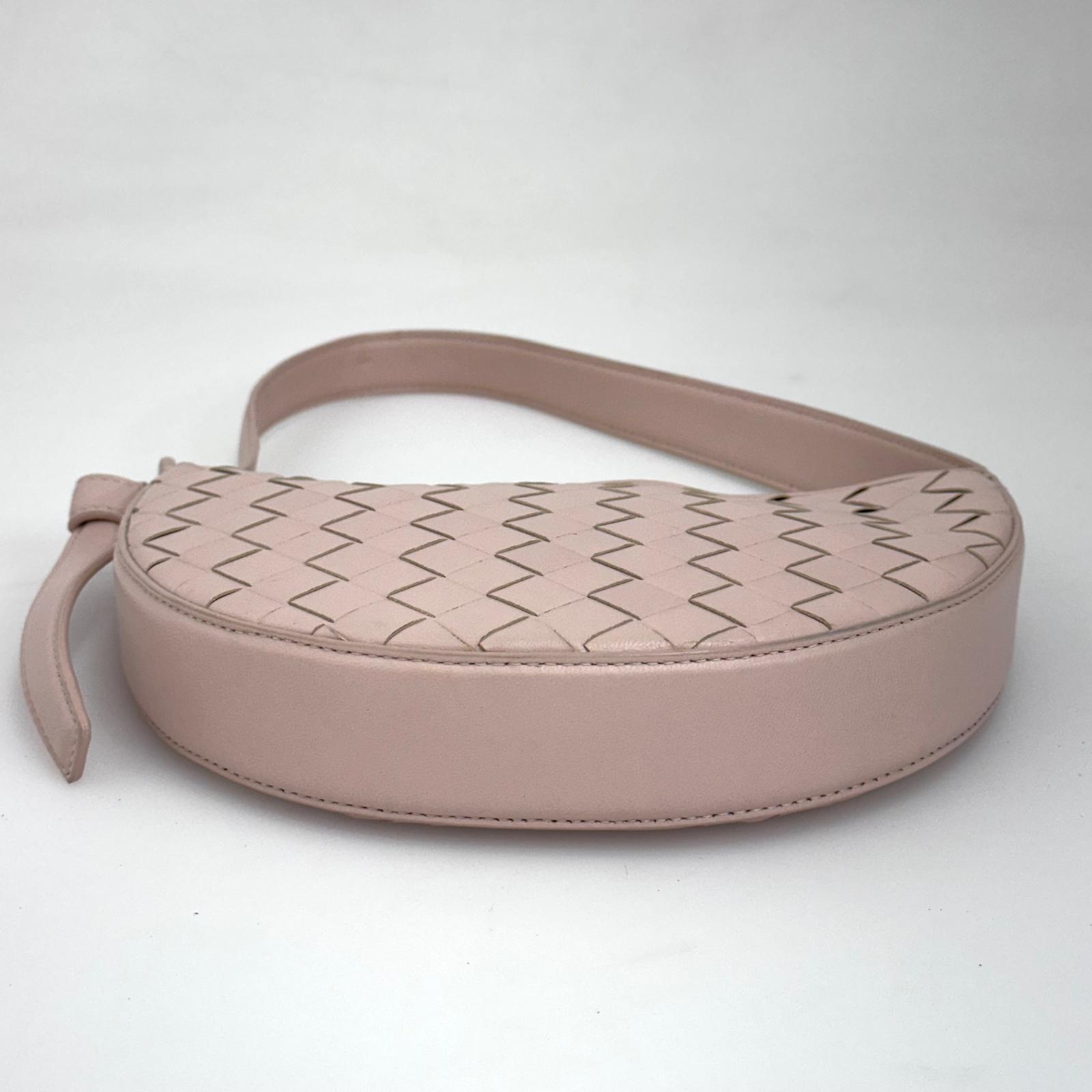 Bottega Veneta Borsa Mini Sunrise Intrecciato Rosa Cipria