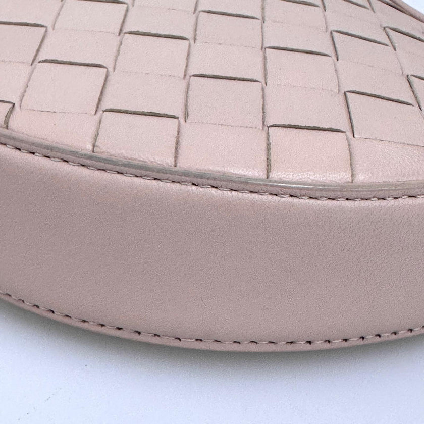 Bottega Veneta Borsa Mini Sunrise Intrecciato Rosa Cipria