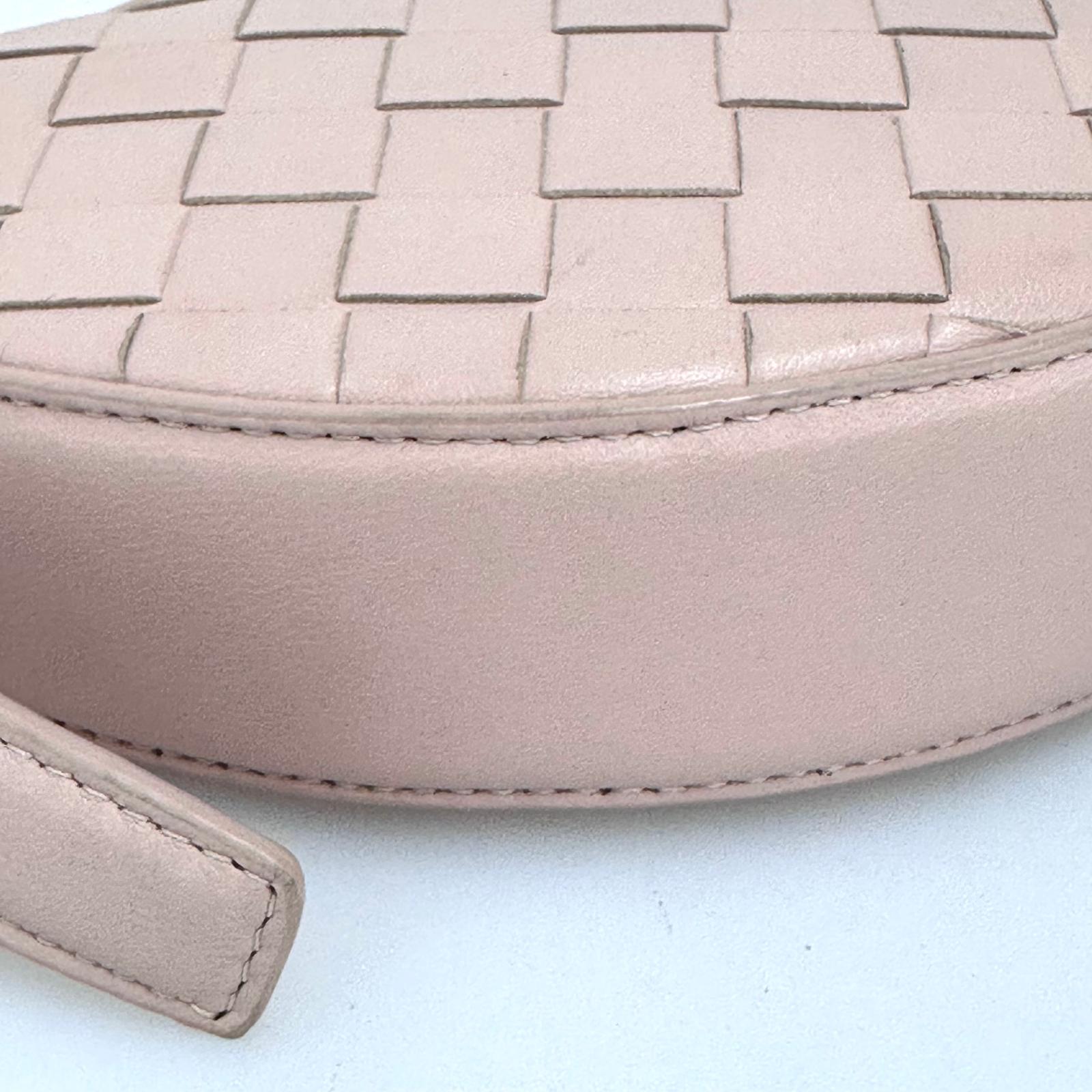 Bottega Veneta Borsa Mini Sunrise Intrecciato Rosa Cipria
