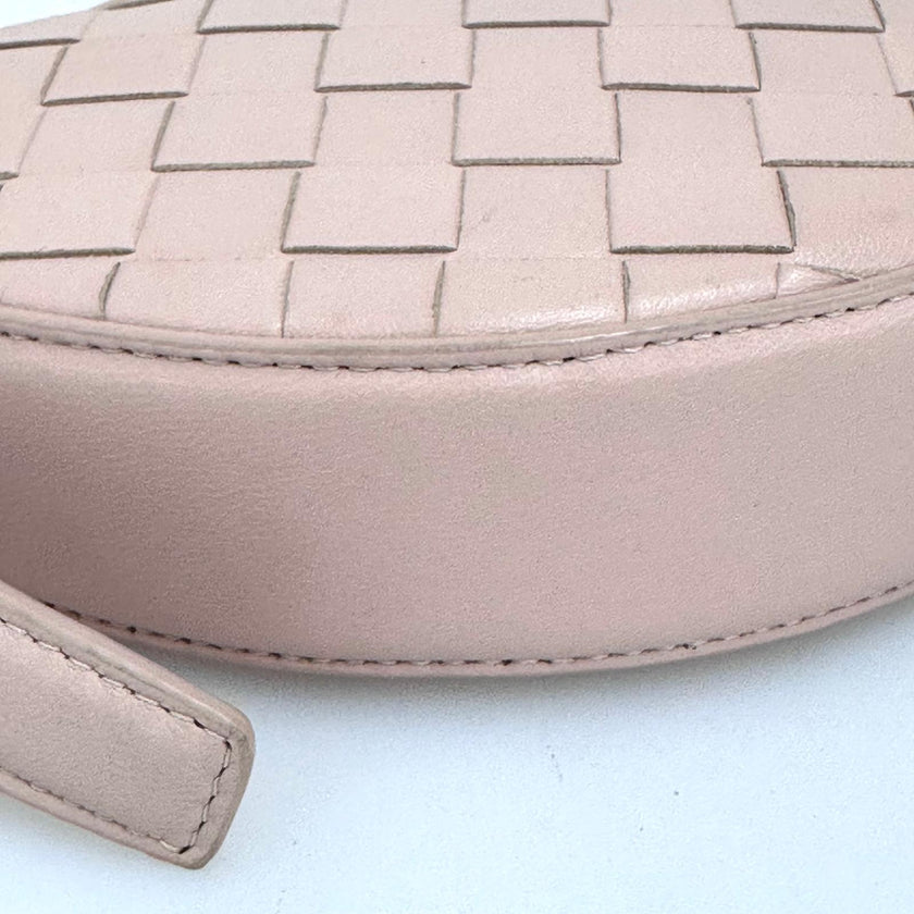 Bottega Veneta Borsa Mini Sunrise Intrecciato Rosa Cipria