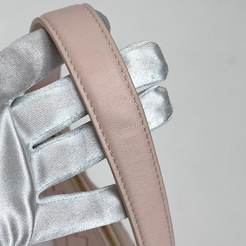 Bottega Veneta Borsa Mini Sunrise Intrecciato Rosa Cipria