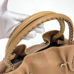 Bvlgari Borsa Twist in pelle martellata beige a due vie