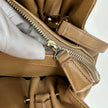Bvlgari Borsa Twist in pelle martellata beige a due vie