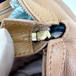 Bvlgari Borsa Twist in pelle martellata beige a due vie