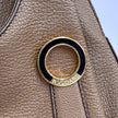 Bvlgari Borsa a mano in pelle martellata color biscotto