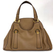 Bvlgari Borsa a mano in pelle martellata color biscotto