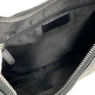 Bvlgari Borsa a spalla modello Hobo in tela monogram e pelle nera