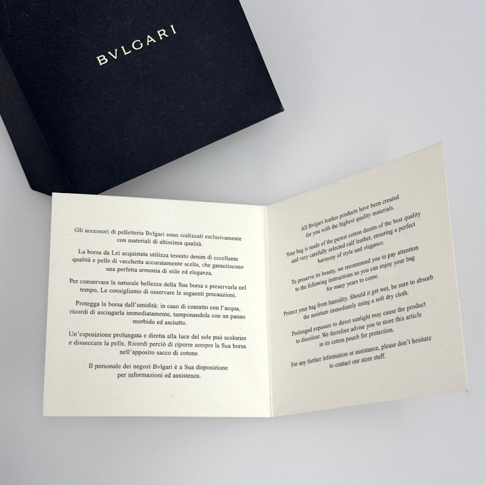 Bvlgari Borsa a spalla modello Hobo in tela monogram e pelle nera