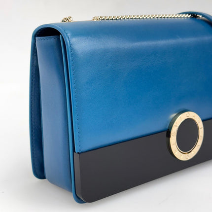 Bvlgari borsa a tracolla Serpenti Forever in pelle verde ottanio