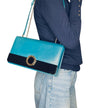 Bvlgari borsa a tracolla Serpenti Forever in pelle verde ottanio