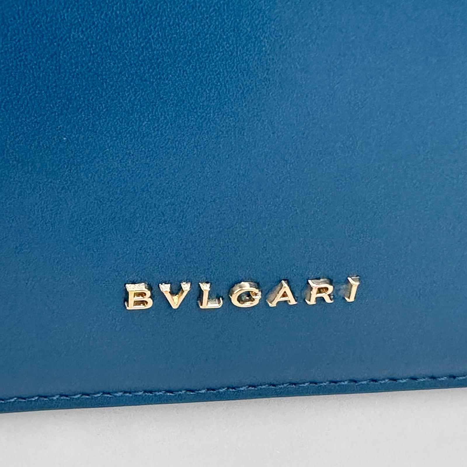 Bvlgari borsa a tracolla Serpenti Forever in pelle verde ottanio