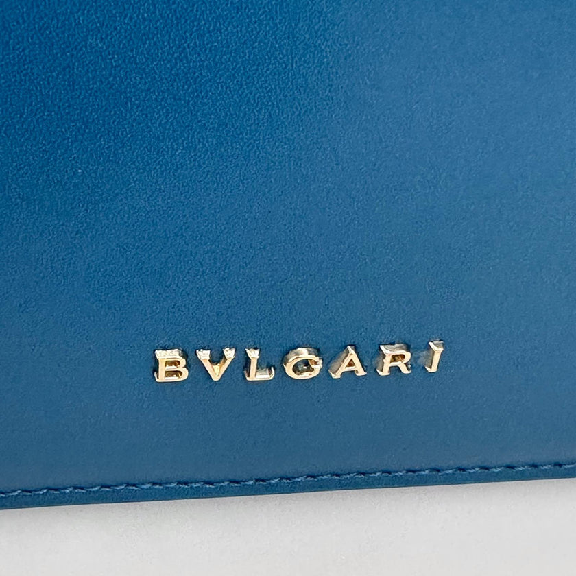 Bvlgari borsa a tracolla Serpenti Forever in pelle verde ottanio