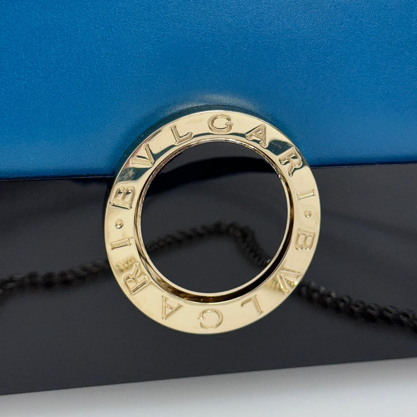 Bvlgari borsa a tracolla Serpenti Forever in pelle verde ottanio