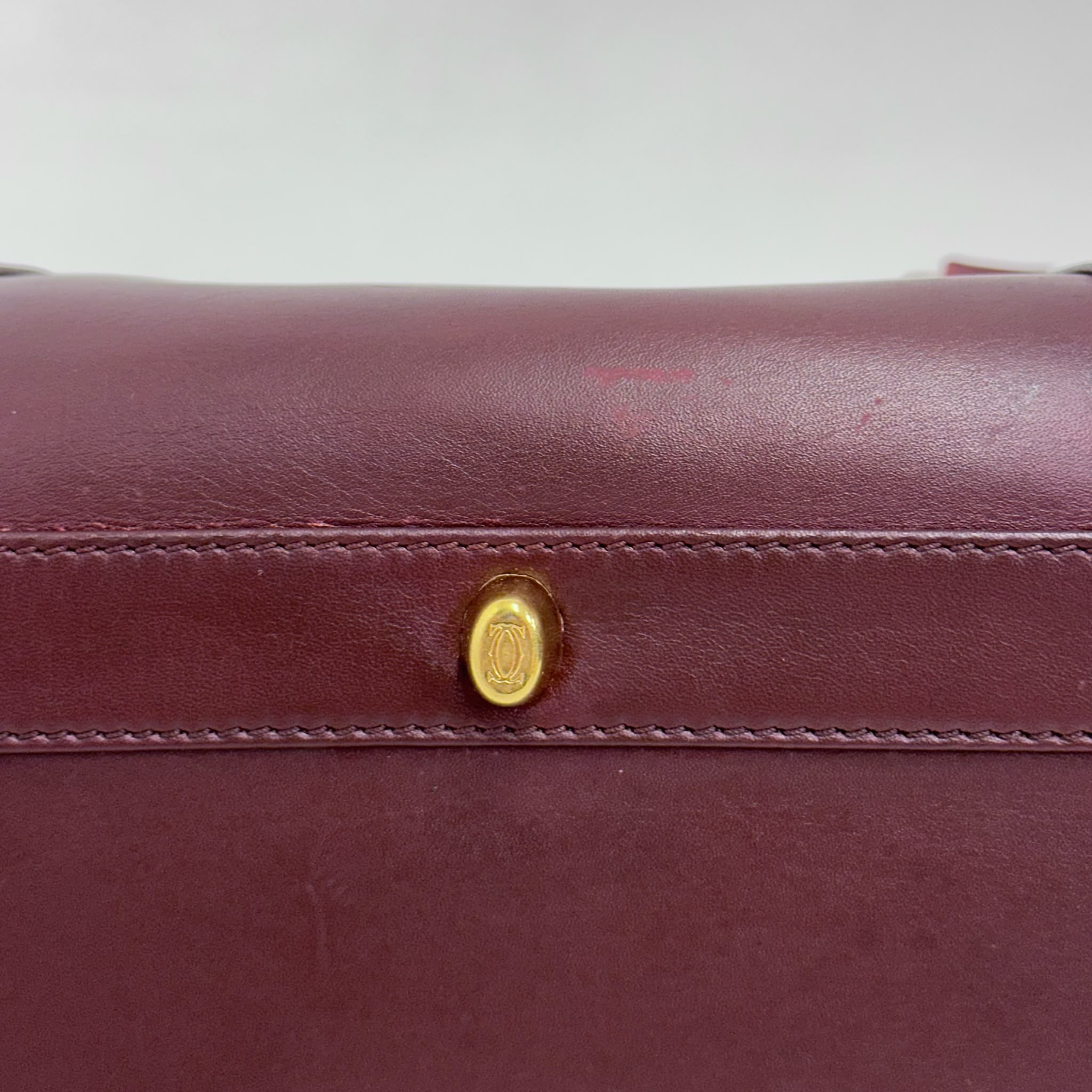 Cartier Borsa Bowling Must de Cartier Bordeaux Pelle